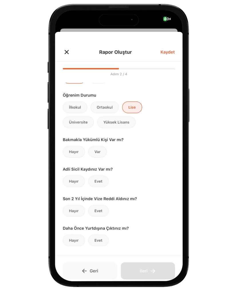 Heyvize uygulama ekran görüntüsü